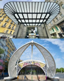Exposición sobre el metro de Bucarest y de Madrid
